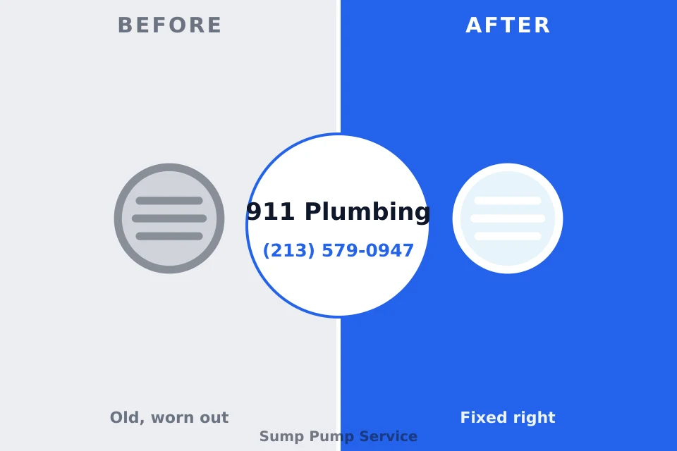 Before and after: plumbing repair Kent Acres, DE